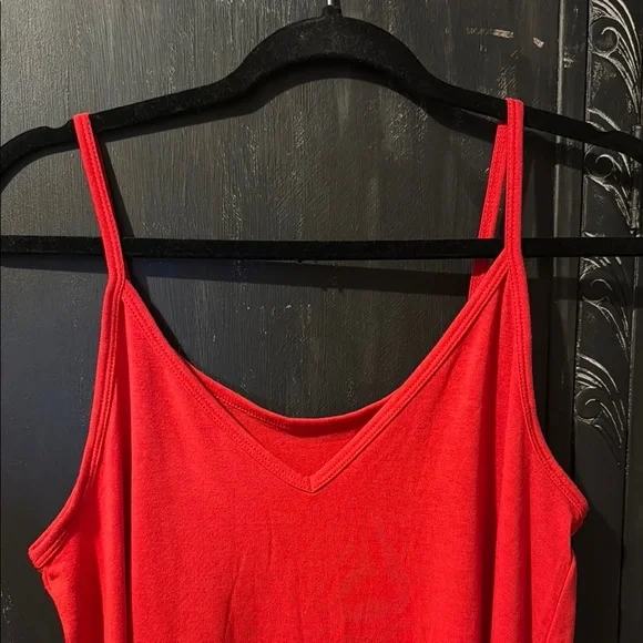 Zenana Reversible Red Spaghetti Cami - Picture 2 of 8